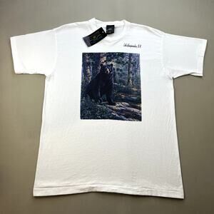 Vintage Bear Nature T-Shirt Adult XL White Lake Winnipesaukee Animals Wildlife